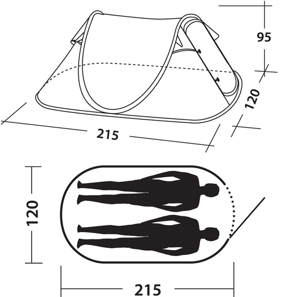 Šator Easy Camp Antic zeleni 120090 - dodatni pogled