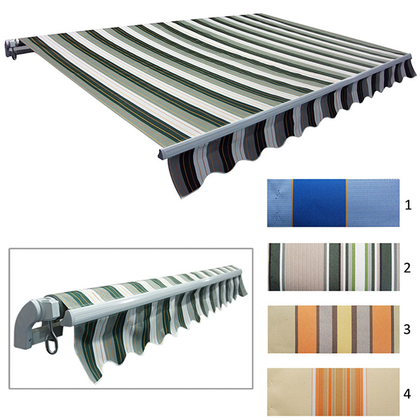 Tenda za terasu i dvorište 3.95x2.5 m Poliester Aluminijum  32-361 - dodatni pogled