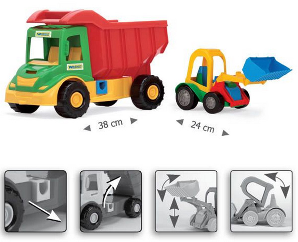 Dečija igračka kamion sa bagerom Wader 32210 - dodatni pogled