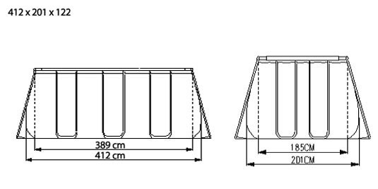 Bazen 419x201x122 cm BestWay Steel Pro 56241 - dodatni pogled