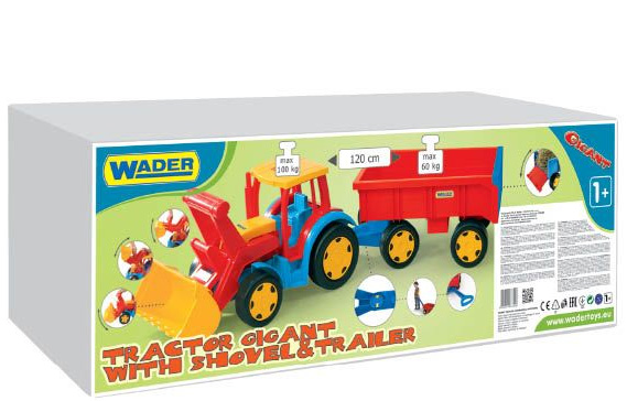 Traktor sa utovarivačem i prikolicom Wader 66300 - dodatni pogled