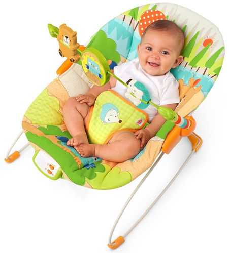 Bright Starts Bebi Ležaljka sa melodijama i vibracijom Little Explorer - dodatni pogled