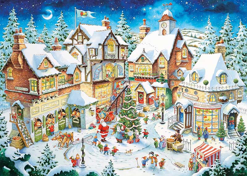 Puzzle 1000 delova Božićno selo Limited Edition Ravensburger 12001271 - dodatni pogled
