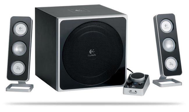 Logitech Z-4 zvučnici + POKLON Creative Zen Stone 1 GB - dodatni pogled