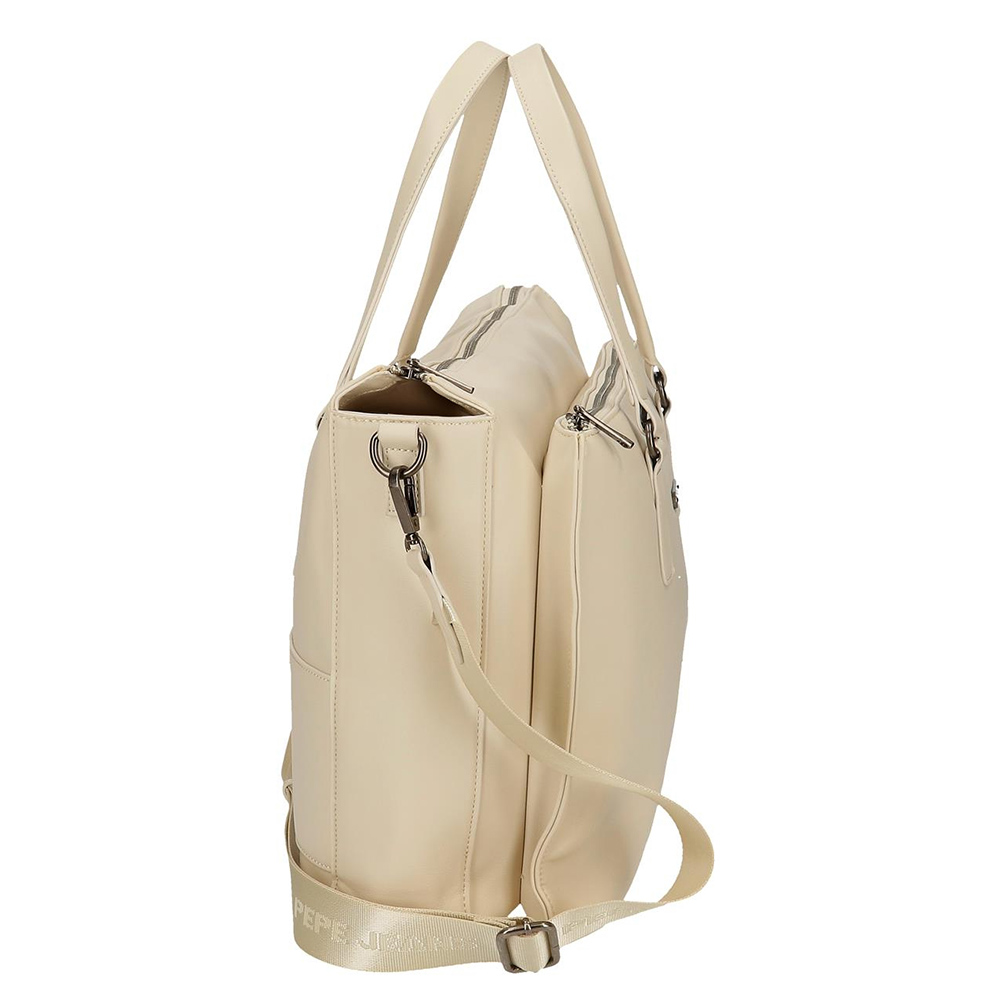 Laptop torba Pepe Jeans Salma beige 70660 - dodatni pogled