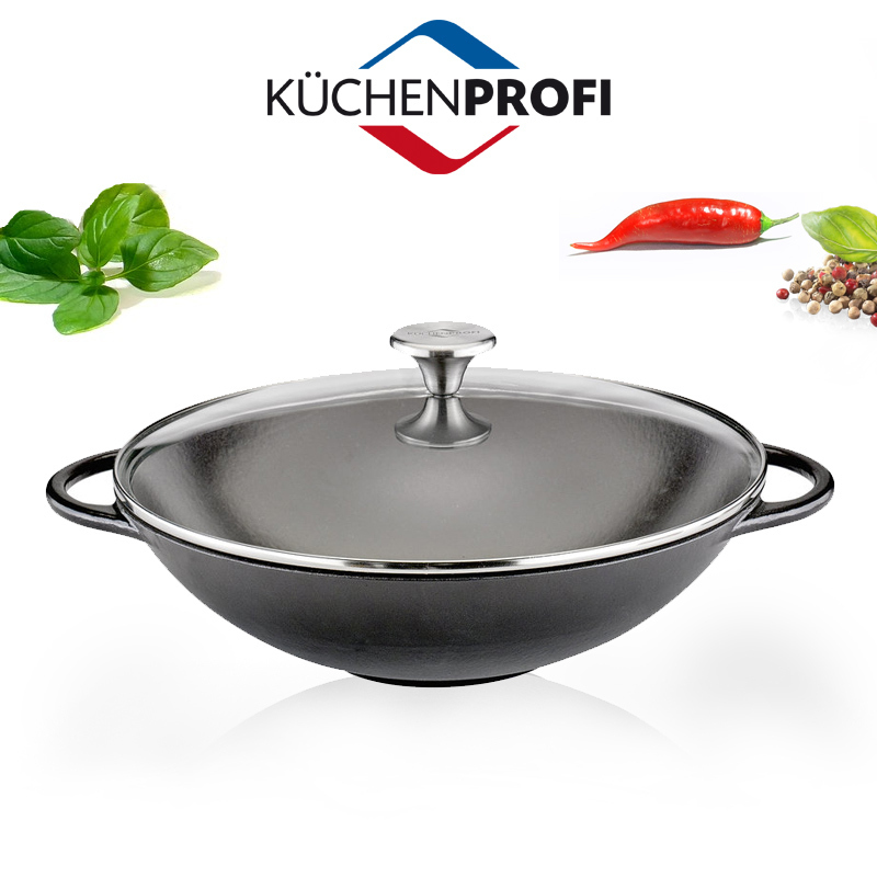 Vok sa staklenim poklopcem 30cm Kuchenprofi Provence - dodatni pogled