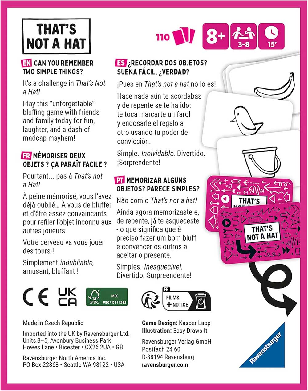 Društvena igra To nije šešir! Ravensburger 20955 - dodatni pogled