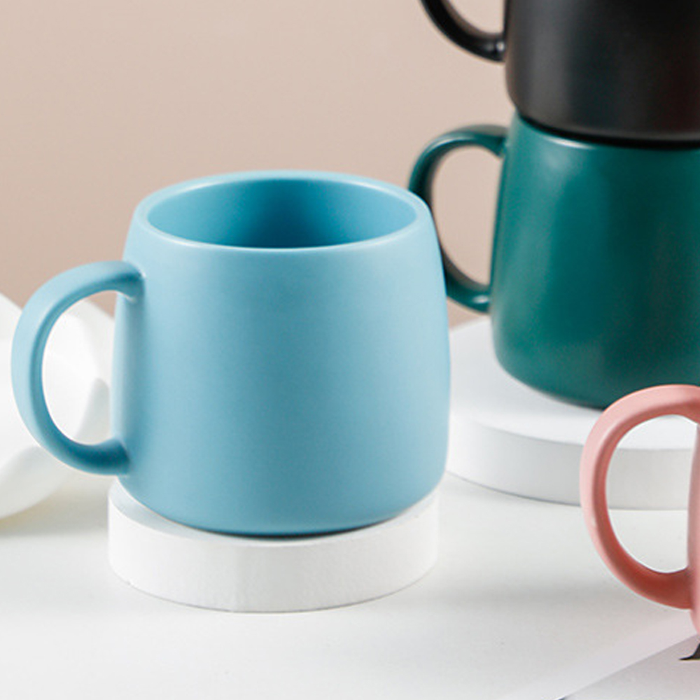 Velika šolja sa kašičicom Plava 430 ml - dodatni pogled