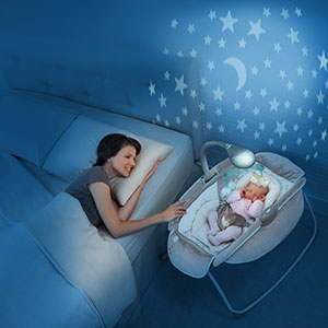 InGenuity by Bright Starts Kolevka - ležaljka za bebe sa projektorom, muzikom i vibracijom Moonlight In Emerson Deluxe - dodatni pogled
