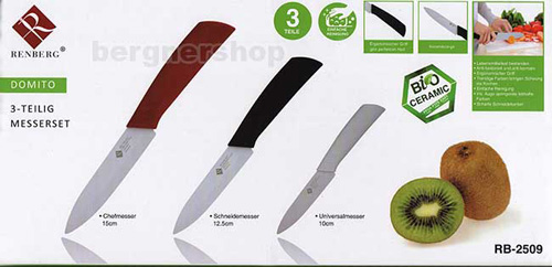 Bergner Keramički nož - Set od 3 kom Renberg Domito RB-2509 - dodatni pogled