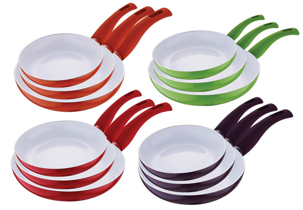 Bergner Keramički tiganji - Set od 3 kom Renberg green RB-1008-G - dodatni pogled