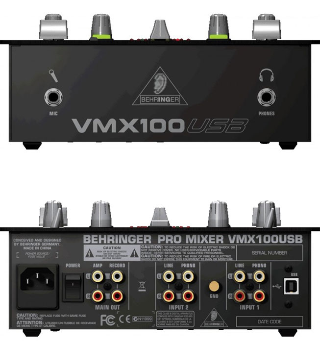Mikseta Behringer Pro Mixer VMX100USB - dodatni pogled