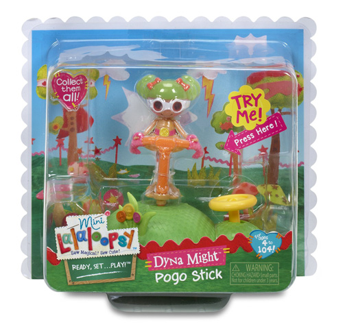 Mini Lalaloopsy Lutka Playset Dyna Might skače na pogo štapu 529507 - dodatni pogled