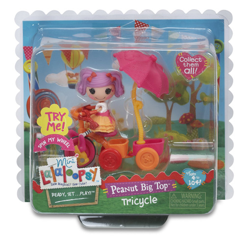 Mini Lalaloopsy Lutka Playset Peanut Big top vozi tricikl sa suncobranom 529507 - dodatni pogled