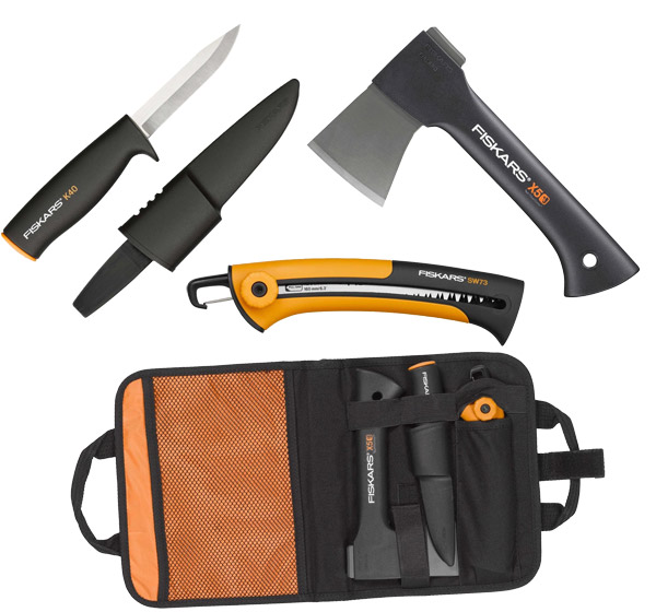 Fiskars kamp set Sekira Nož Testera Torba 129012 035115 - dodatni pogled