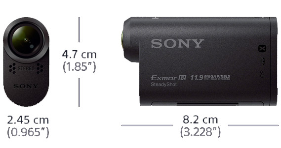 Digitalna kamera Kamkorder Sony Action Cam WiFi HDRAS20VE.CEN - dodatni pogled