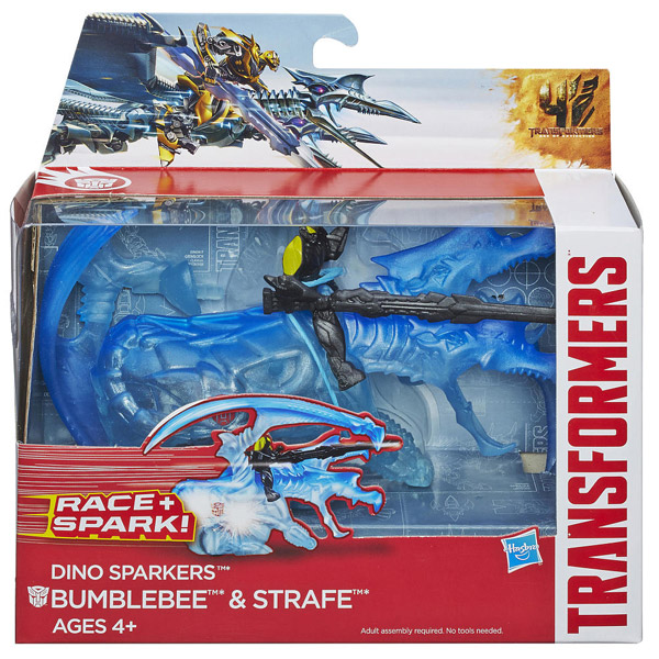 Hasbro Transformers Figura Movie 4 Dino Sparkers A6492 Bumblebee & Strafe - dodatni pogled