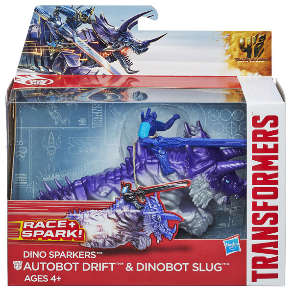 Hasbro Transformers Figura Movie 4 Dino Sparkers A6492 Drift & Dinobot Slug - dodatni pogled