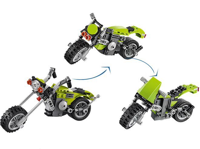 LEGO® Creator kocke 3u1 motor Highway Cruiser LE31018 - dodatni pogled