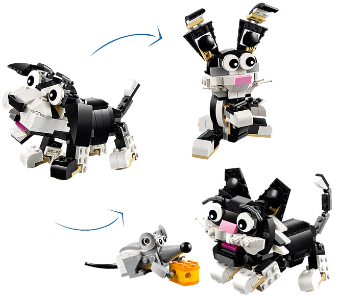 LEGO® Creator kocke 3u1 ljubimci Furry Creatures LE31021 - dodatni pogled