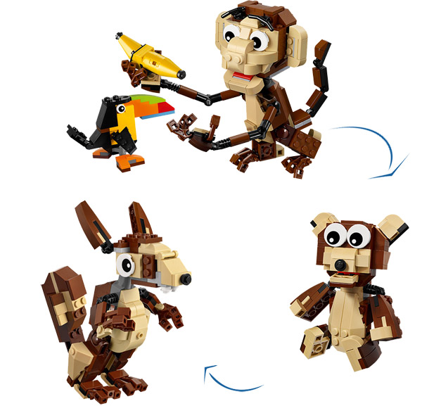 LEGO® Creator kocke 3u1 životinje Forest Animals LE31019 - dodatni pogled
