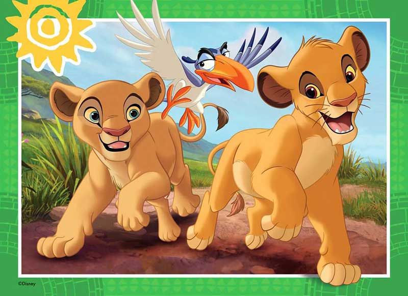 Puzzle slagalica za decu 4x42 dela Disney Lion king Ravensburger 12004058 - dodatni pogled