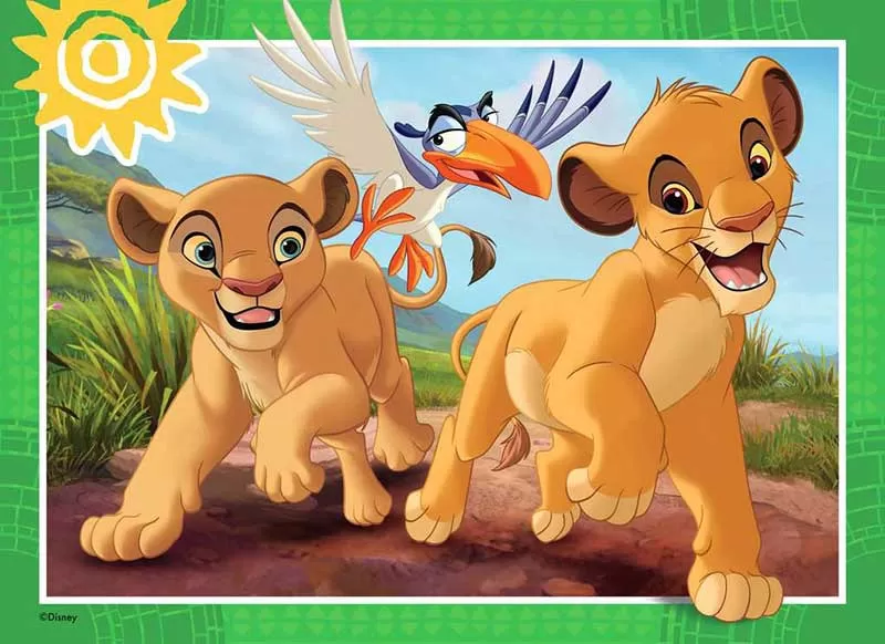 Puzzle slagalica za decu 4x42 dela Disney Lion king Ravensburger 12004058