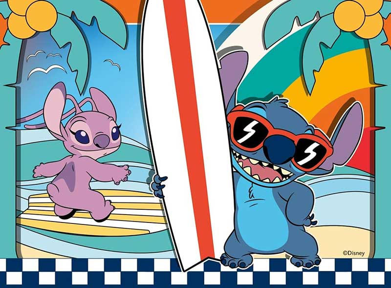 Puzzle slagalica za decu 4u1 Stitch And Angel Ravensburger 12004106 - dodatni pogled