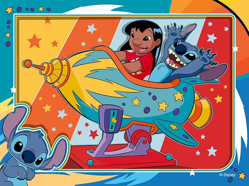 Puzzle slagalica za decu 4u1 Disney Stitch Ravensburger 12001069 - dodatni pogled