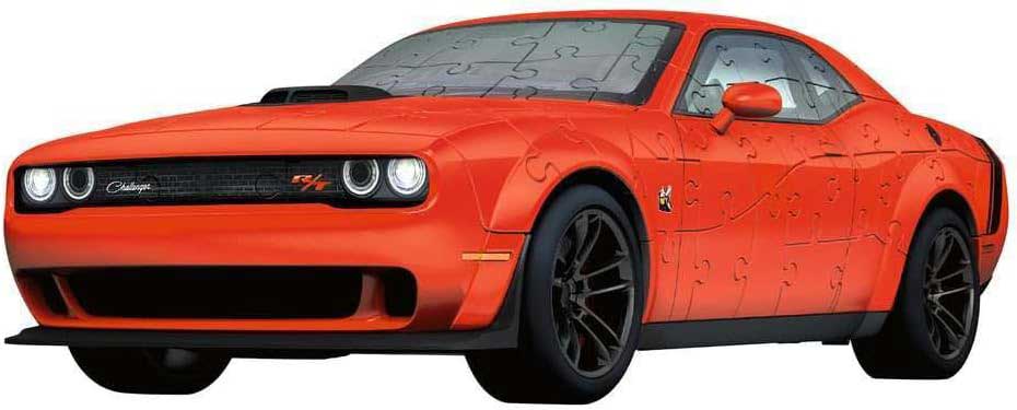 3D Puzzle Automobil Dodge Challenger R/T Scat Pack Widebody red Ravensburger 11284 - dodatni pogled
