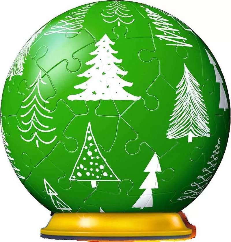 Novogodišnja kugla 3D Puzzle 54 dela Winter green Ravensburger 11270