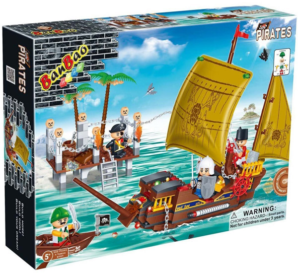 BanBao kockice Piratski brod 8707 - dodatni pogled