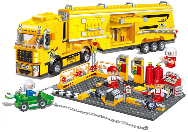 BanBao kockice Kamion žuti 8761 - dodatni pogled