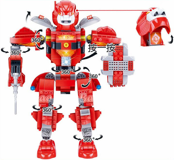 BanBao kockice Robot Simba 6315 - dodatni pogled