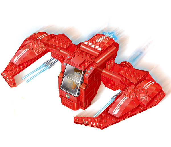 BanBao kockice Svemirska borbena letelica 6411 - dodatni pogled