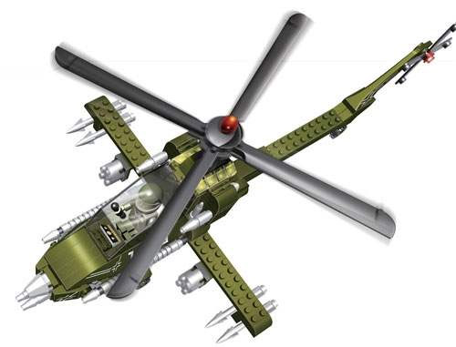 BanBao kockice Vojni helikopter 8238 - dodatni pogled