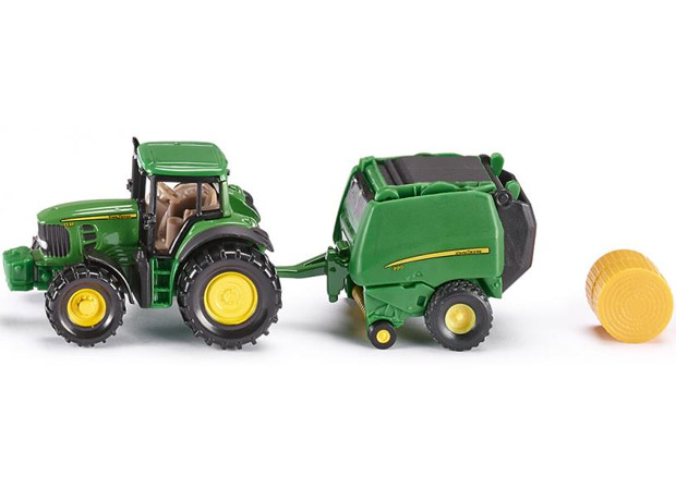 Siku Traktor John Deere 7530 sa mašinom za baliranje sena 1665 - dodatni pogled