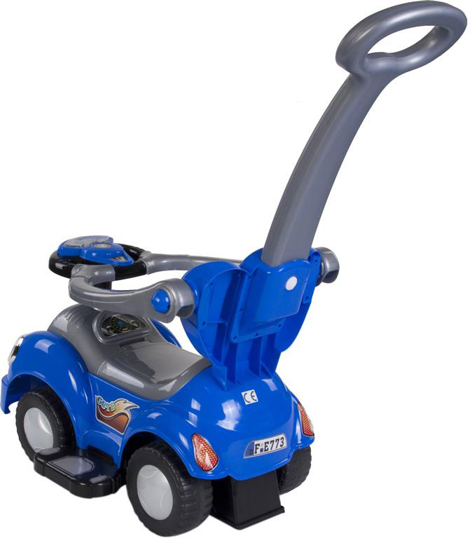 Dečija guralica sa naslonom i ručkom za guranje 452 plava - dodatni pogled