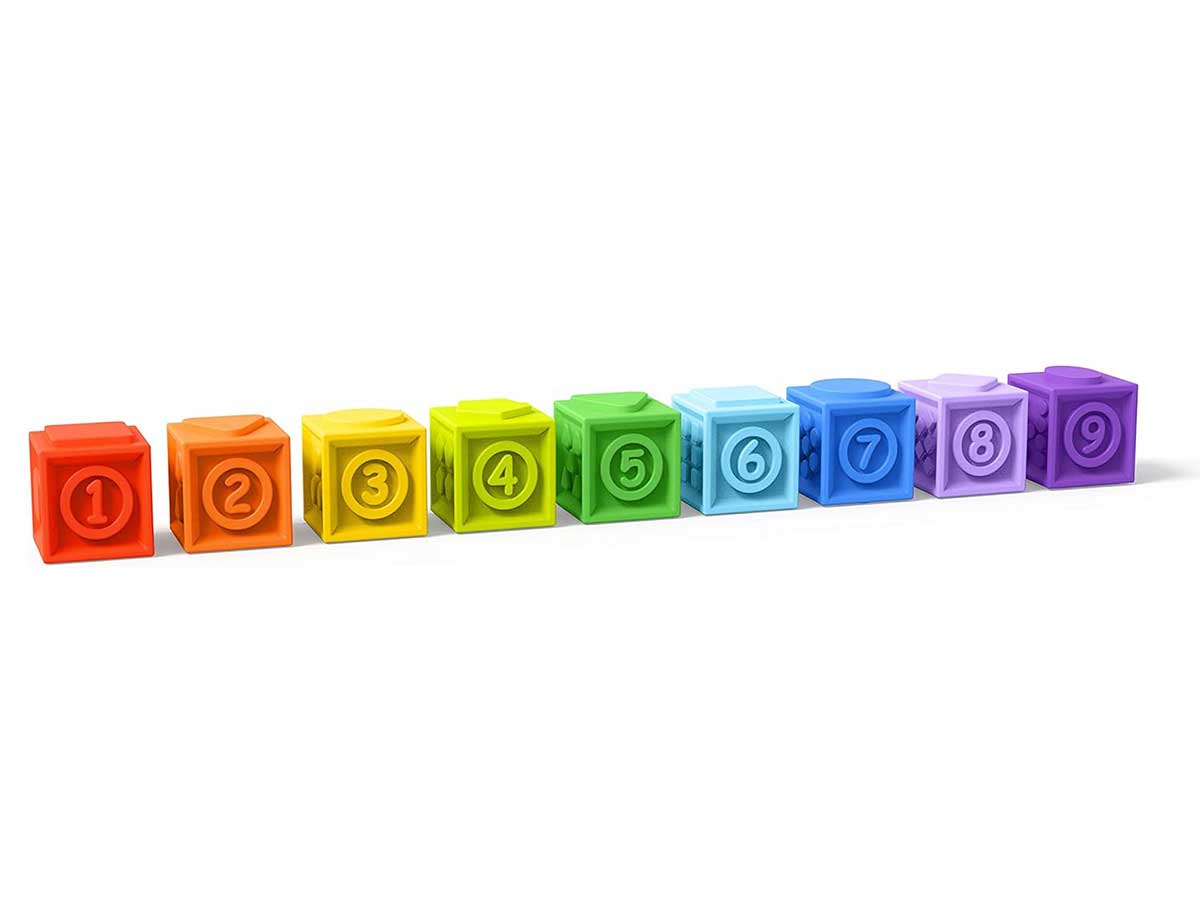 Bright Starts™ Gumene kocke za bebe Kaleido Cubes 9 komada 12616 - dodatni pogled