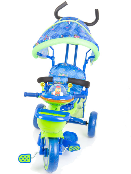 Tricikl - guralica sa suncobranom LMX-010A plavi - dodatni pogled