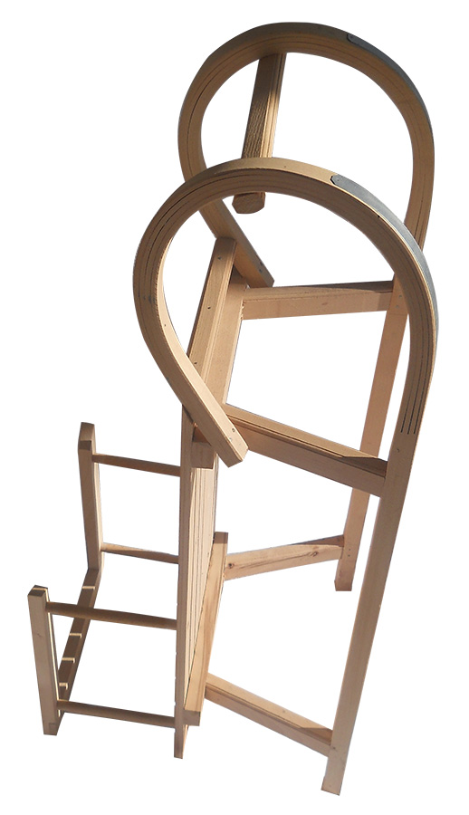 Drvene sanke sa ogradom NN01 95cm - dodatni pogled