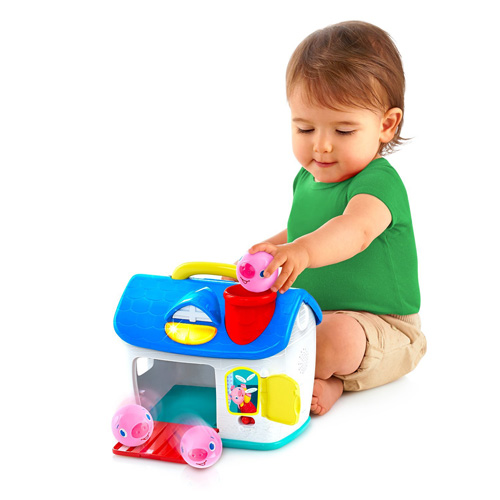 Bright Starts Edukativna igračka - Kućica sa oblicima Tri praseta - dodatni pogled