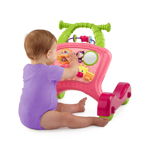 Bright Starts Dečja aktiviti hodalica - guralica za prohodavanje roze - dodatni pogled