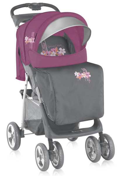 Bertoni Lorelli Kolica Foxy Grey&pink spring 10020521460A - dodatni pogled