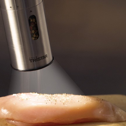 Električni mlin za biber ili so sa kućištem od nerđajućeg čelika Tristar PM-4004 - dodatni pogled