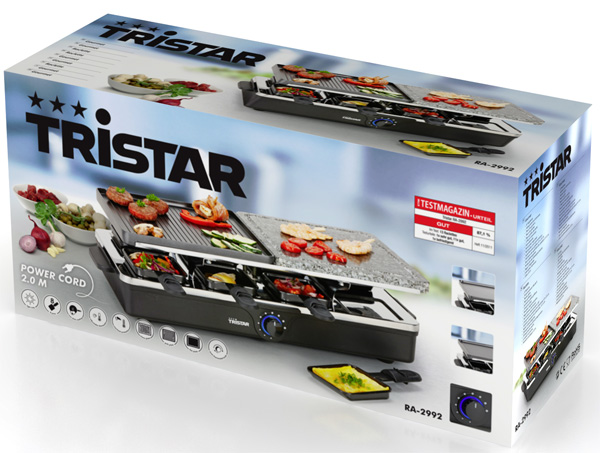 Raklet, kameni gril, 8 tiganja Tristar RA-2992 - dodatni pogled