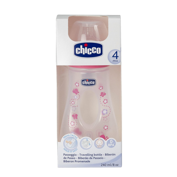 Chicco Flašica Passeggio sa silikonskom cuclom 240ml 4m+ 00075725110000 - dodatni pogled