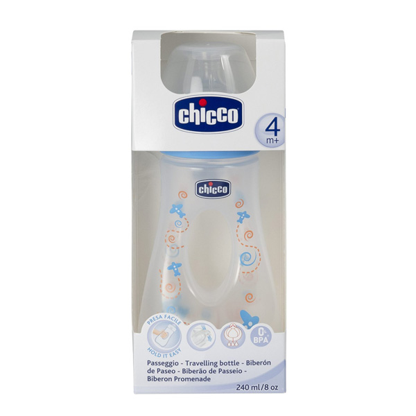 Chicco Flašica Passeggio sa silikonskom cuclom 240ml 4m+  00075725210000 - dodatni pogled
