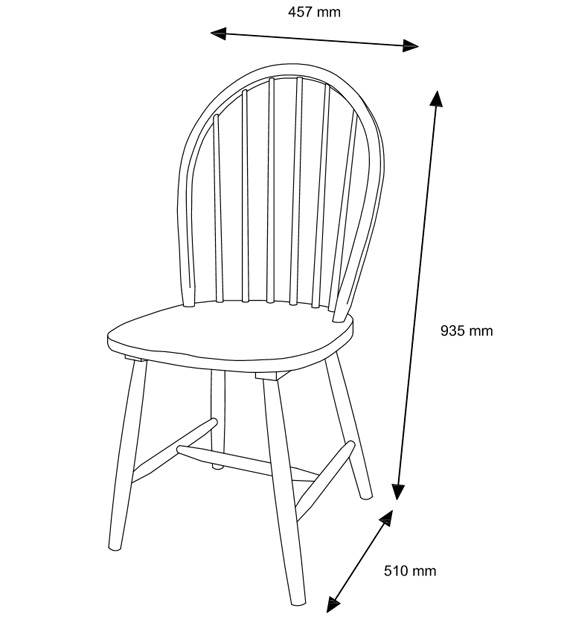 Trpezarijska stolica Byks - dodatni pogled