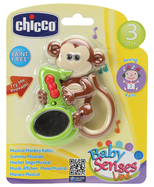 Chicco Muzička zvečka Majmunče 00072372000000 - dodatni pogled